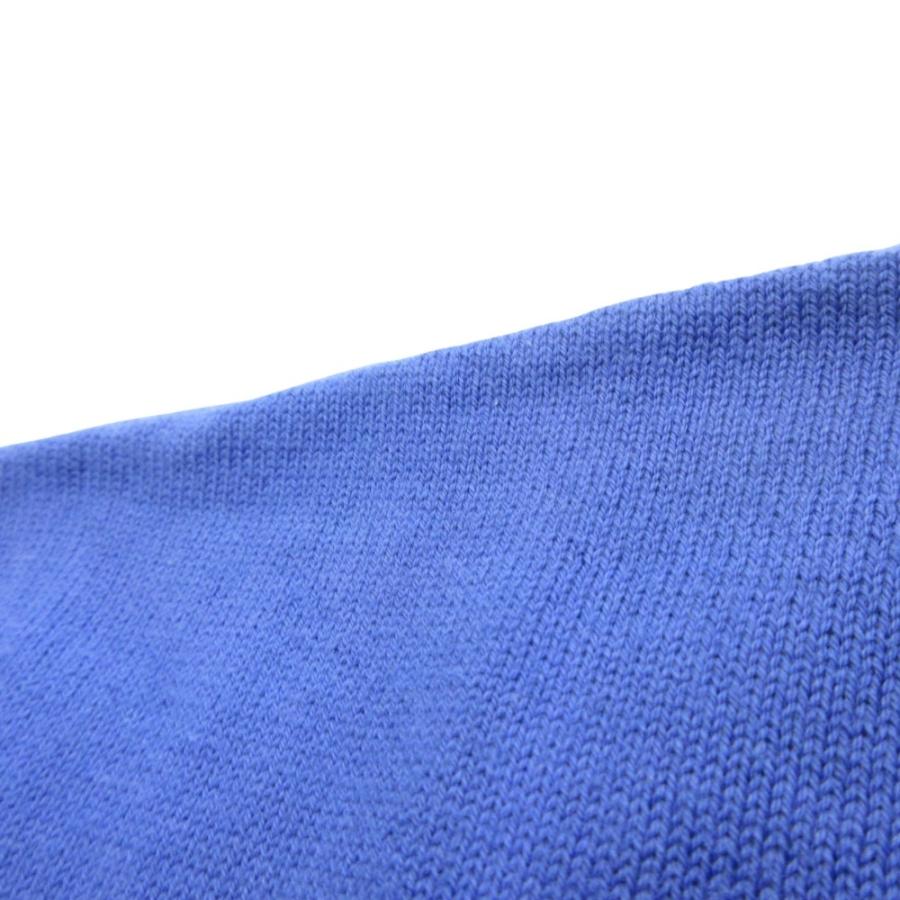 美品 24SS Maison Margiela メゾンマルジェラ MM6 バイカラー コットン ニット セーター 長袖 サイズM 黒 青 ブルー 黒 ブラック メンズ 古着 中古 | Maison Margiela | 07