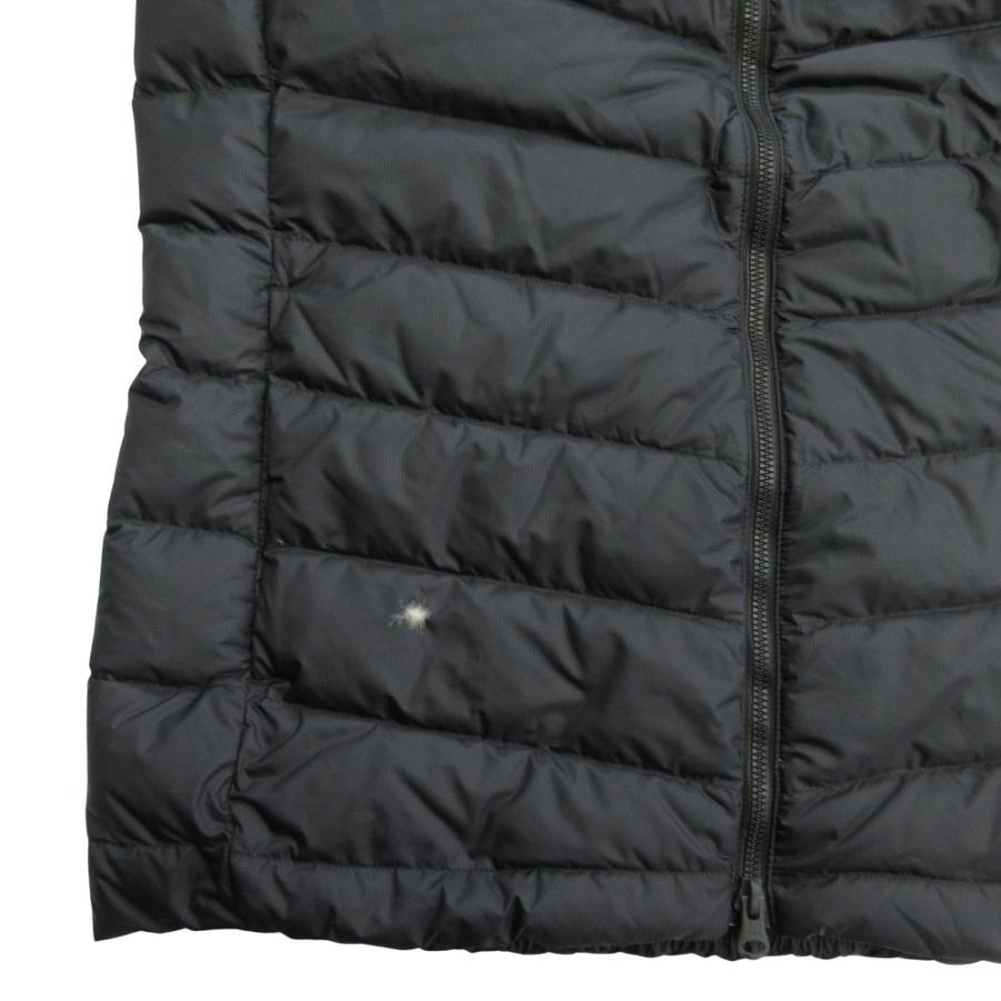 良品 adidas アディダス ダウン ベスト ジャケット ブルゾン ダブルジップ ロゴ M 黒 ブラック メンズ 古着 中古 | adidas | 03