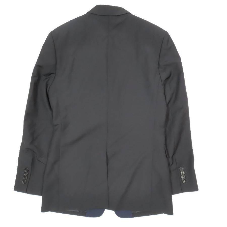 未使用 18AW DIOR ディオール シングル テーラード ジャケット 2B アトリエ ナローラペル切替 ステッチ ブレザー 黒 ブラック 44 メンズ 古着 中古 USED 未使用 18AW DIOR ディオール シングル テーラード ジャケット 2B