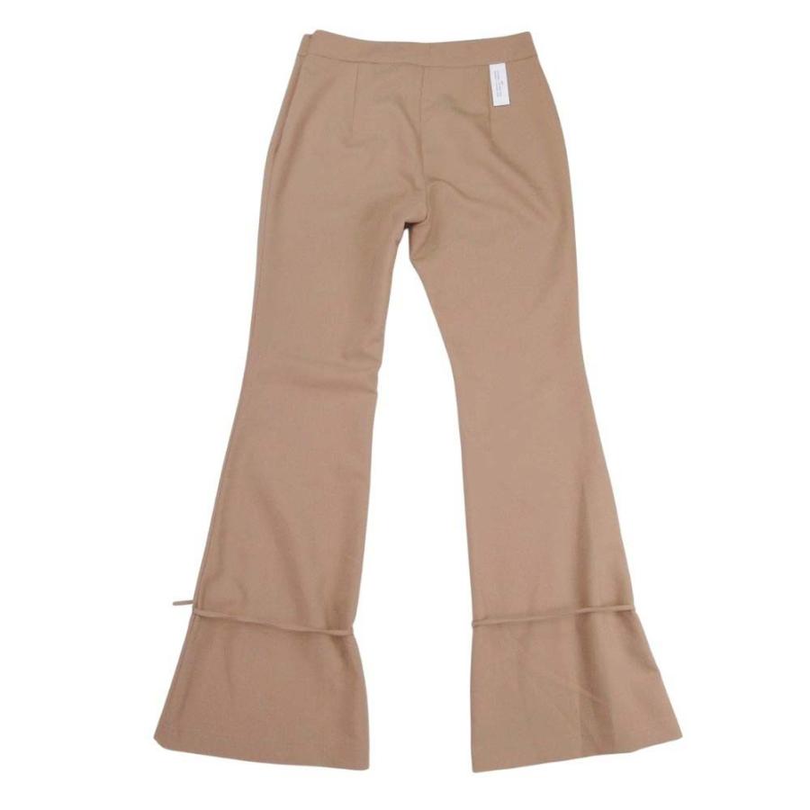 新品同様 rokh ロク TIE HEM TROUSERS タック リボン タイヘム トラウザー ロング フレアパンツ 36 LATTE ラテ レディース 古着 中古 | rokh | 01