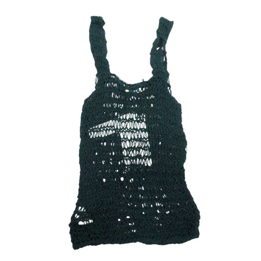 未使用 Maiami マイアミ Net Knit Top ネットニットタンクトップ ノースリーブ トップス ローゲージ S フォレストグリーン レディース 古着 中古 | Maiami | 01
