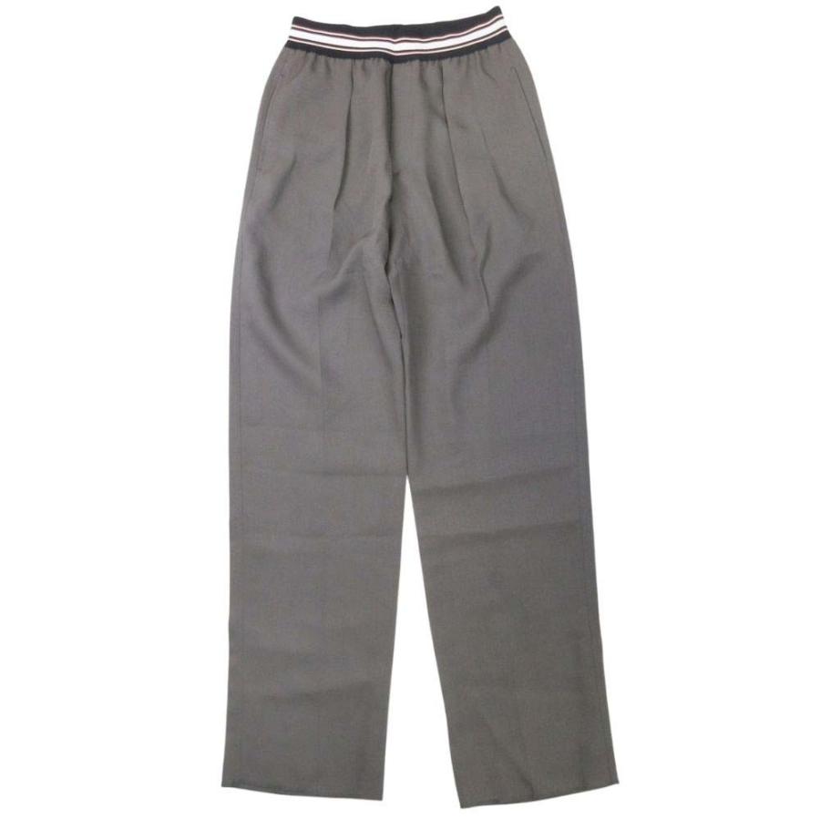 未使用 23SS CINOH チノ PE OX ELASTIC RELAX PANT ラインウエスト リラックスパンツ スラックス 46 カーキ グリーン系 メンズ 古着 中古 | CINOH