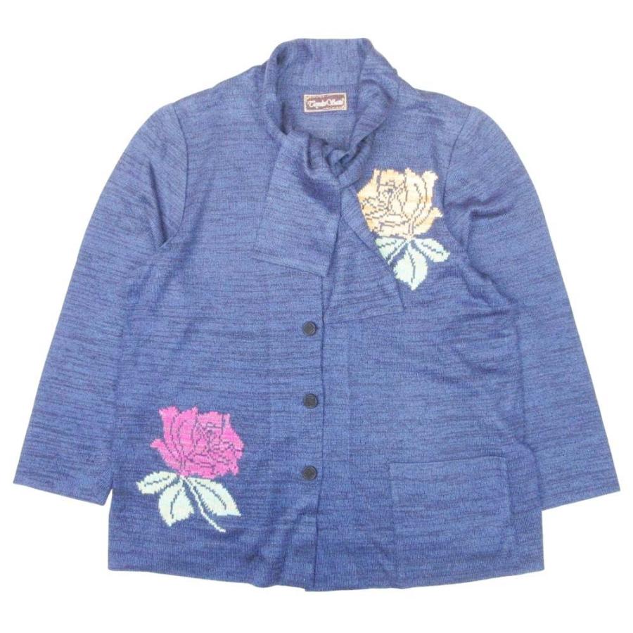 新品同様 斎藤都世子 トヨコサイトウ ニット セットアップ 花柄 
