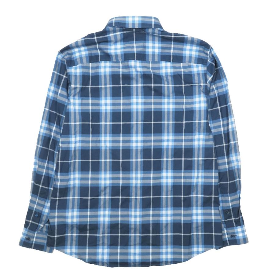 美品 22SS BURBERRY バーバリー コットン チェック シャツ ブラウス カジュアル ロングスリーブ 8050360 ブルー L メンズ 古着 中古 | BURBERRY | 01