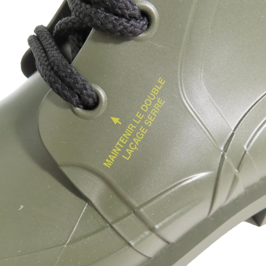 未使用 CHRISTIAN DIOR クリスチャンディオール レインブーツ 長靴 レースアップ ラバー CDロゴ カーキ 靴 シューズ 39/26cm レディース 古着 中古 | Christian Dior | 05