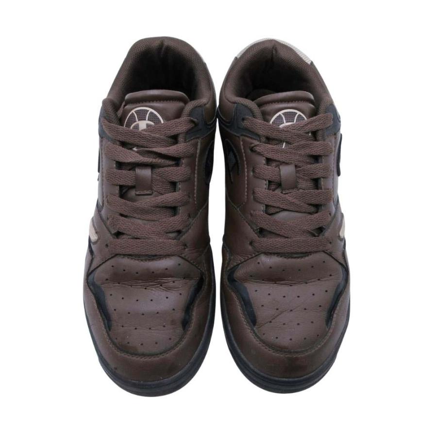 良品 Champion チャンピオン 3 Point Tech Low 3ポイントテック ローカット スニーカー シューズ 靴 26.5 茶 ブラウン メンズ 古着 中古 | Champion | 02