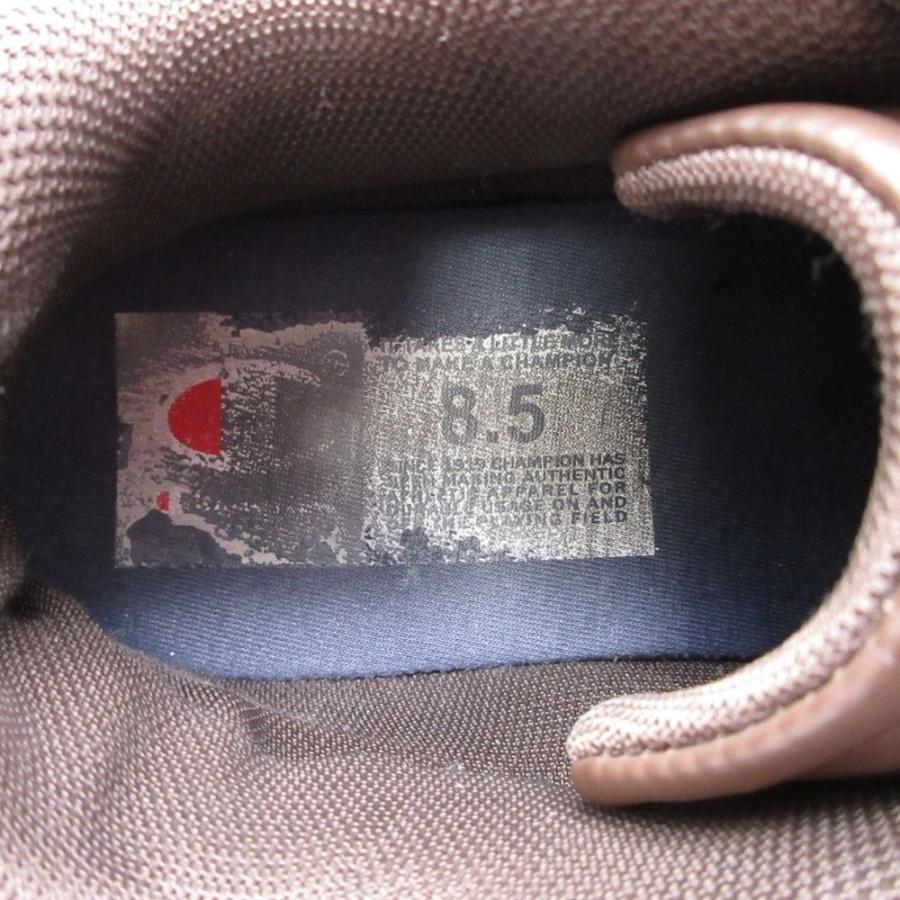 良品 Champion チャンピオン 3 Point Tech Low 3ポイントテック ローカット スニーカー シューズ 靴 26.5 茶 ブラウン メンズ 古着 中古 | Champion | 06