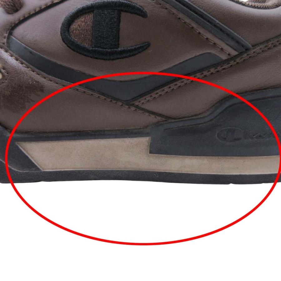 良品 Champion チャンピオン 3 Point Tech Low 3ポイントテック ローカット スニーカー シューズ 靴 26.5 茶 ブラウン メンズ 古着 中古 | Champion | 07