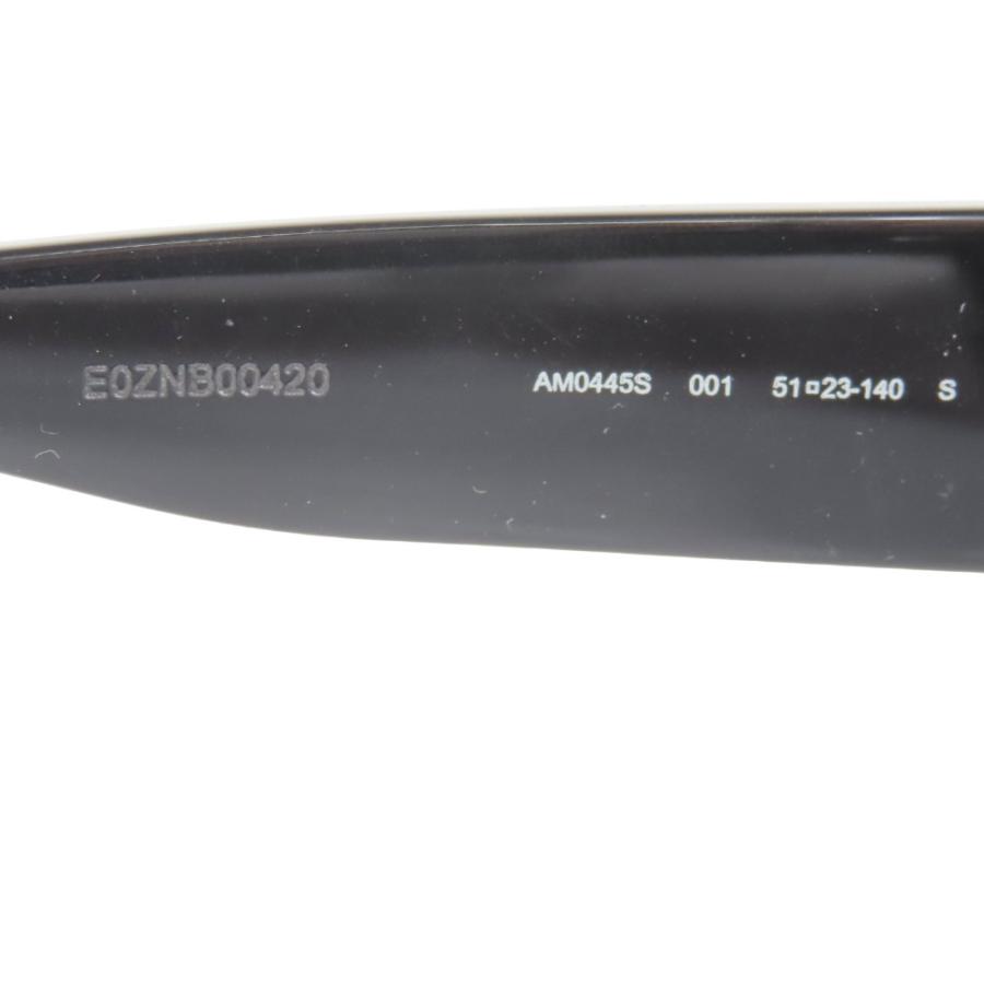 良品 Alexander McQueen アレキサンダーマックイーン ラウンドフレーム サングラス ロゴテンプル AM0445S アイウェア 黒 シルバー メンズ レディース 古着 中古 | Alexander McQueen | 08