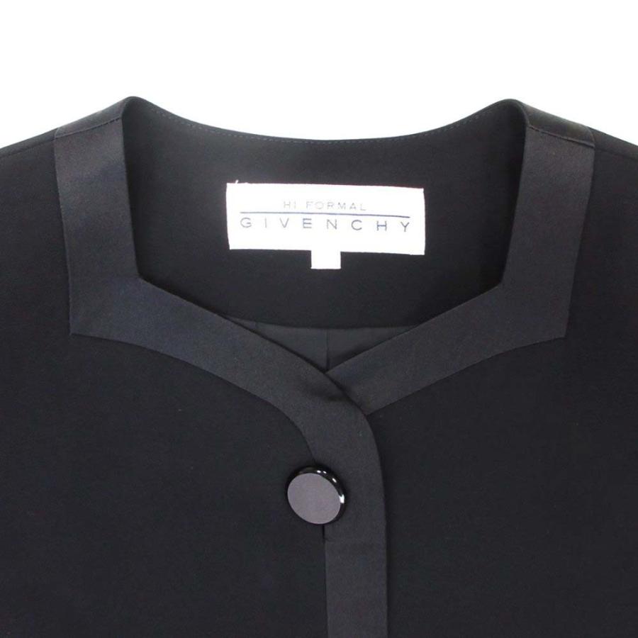 美品 GIVENCHY HI FORMAL ジバンシィ フォーマル ワンピーススーツ セットアップ ジャケット 半袖ワンピース 10 黒 ブラック レディース 古着 中古 | GIVENCHY | 04
