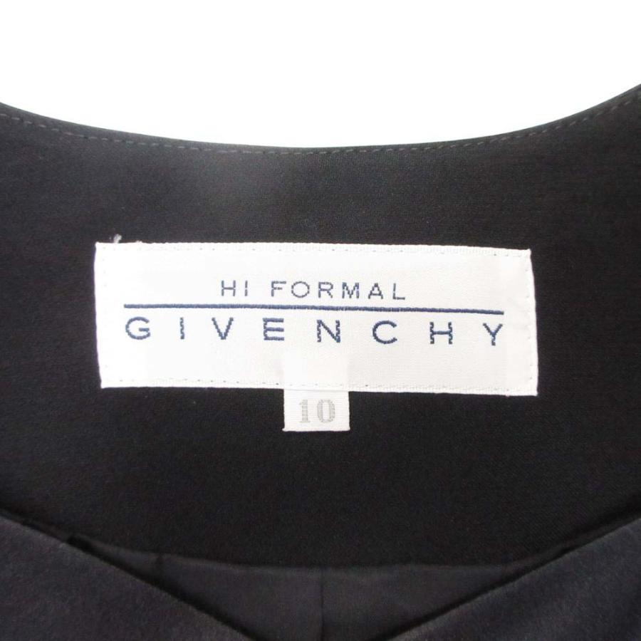 美品 GIVENCHY HI FORMAL ジバンシィ フォーマル ワンピーススーツ セットアップ ジャケット 半袖ワンピース 10 黒 ブラック レディース 古着 中古 | GIVENCHY | 08