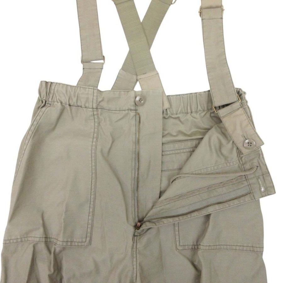 良品 23SS MOUSSY マウジー STITCHING WORK PANTS サスペンダー付き パンツ ワイド ミリタリー トラウザー 1 カーキ レディース 古着 中古 | MOUSSY | 02