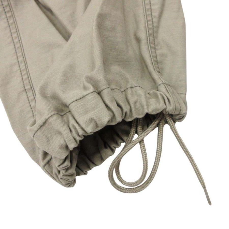 良品 23SS MOUSSY マウジー STITCHING WORK PANTS サスペンダー付き パンツ ワイド ミリタリー トラウザー 1 カーキ レディース 古着 中古 | MOUSSY | 03