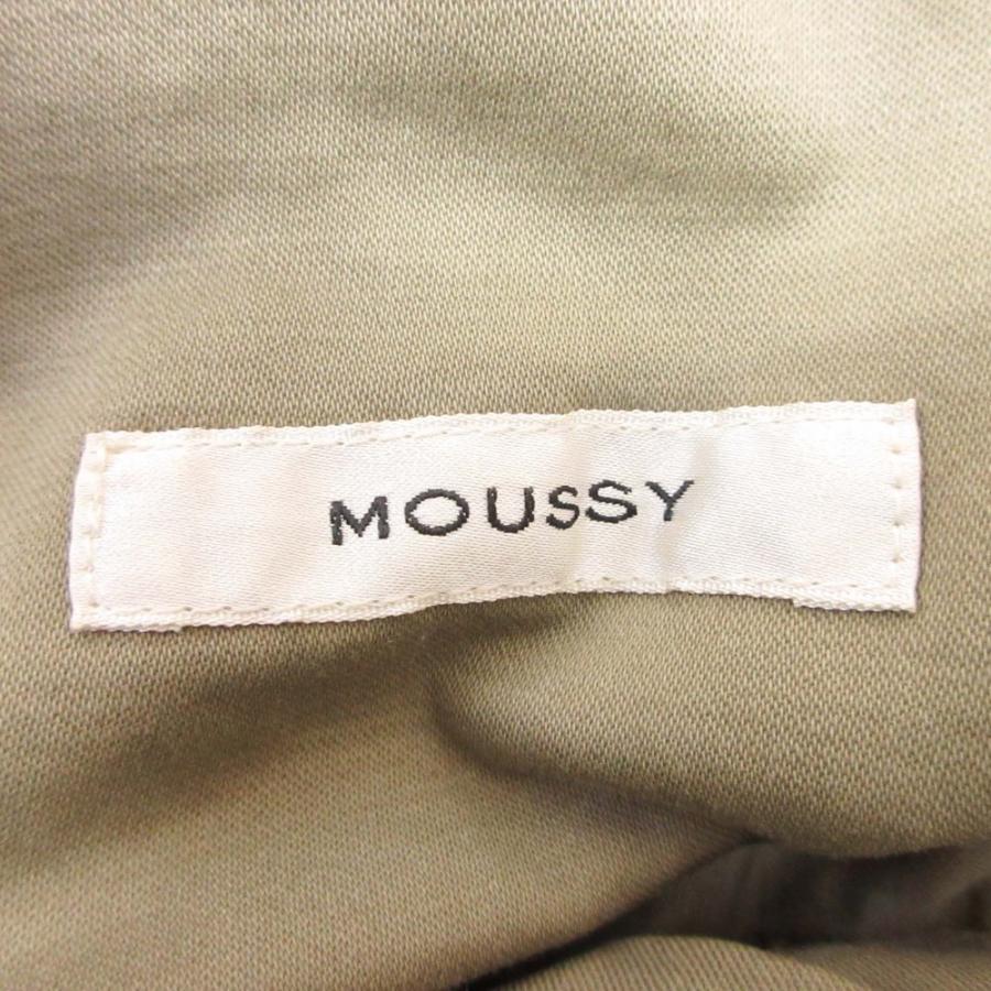 良品 23SS MOUSSY マウジー STITCHING WORK PANTS サスペンダー付き パンツ ワイド ミリタリー トラウザー 1 カーキ レディース 古着 中古 | MOUSSY | 06