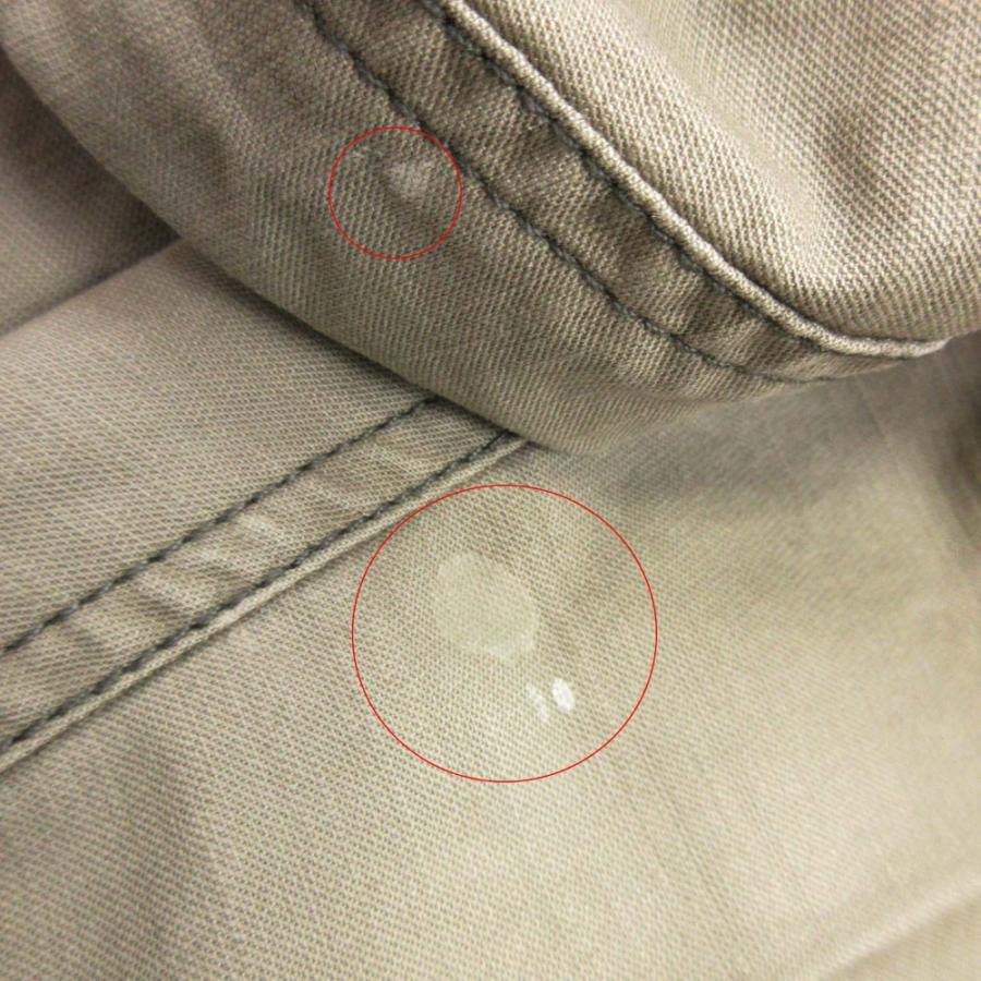 良品 23SS MOUSSY マウジー STITCHING WORK PANTS サスペンダー付き パンツ ワイド ミリタリー トラウザー 1 カーキ レディース 古着 中古 | MOUSSY | 08