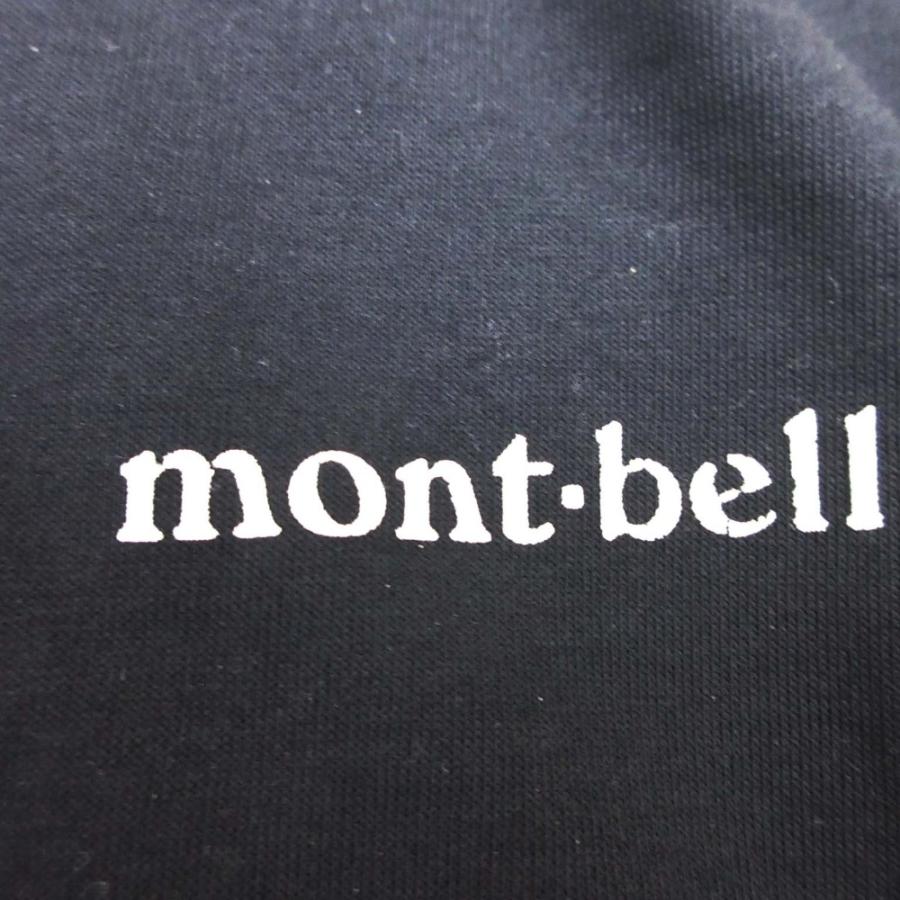 mont-bell モンベル WIC. 長袖 Tシャツ ロングスリーブ ワンポイントロゴ カットソー プルオーバー クルーネック XS 黒 メンズ 古着 中古 | mont-bell | 03