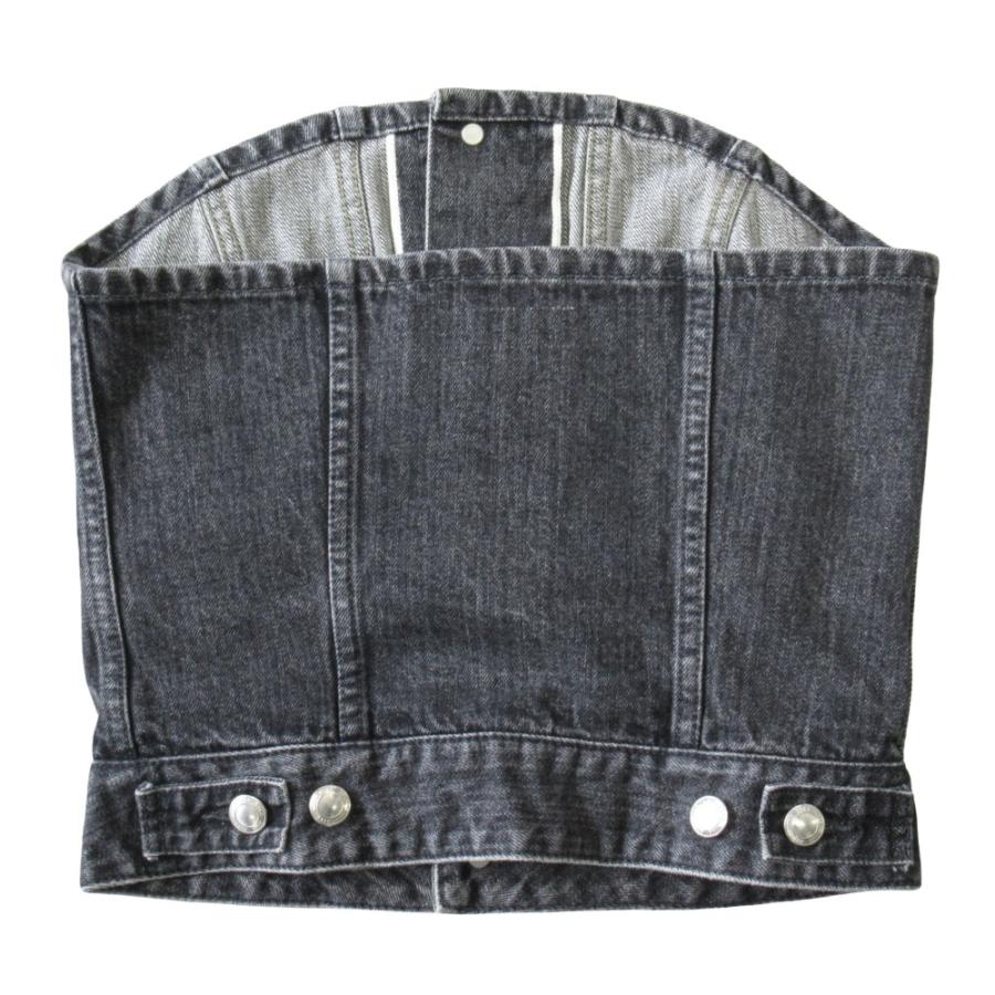 未使用 24SS HYKE ハイク DENIM STRAPLESS TOP デニム ストラップレス トップ ビスチェ カットソー サイズ1 レディース 古着 中古 | HYKE | 01