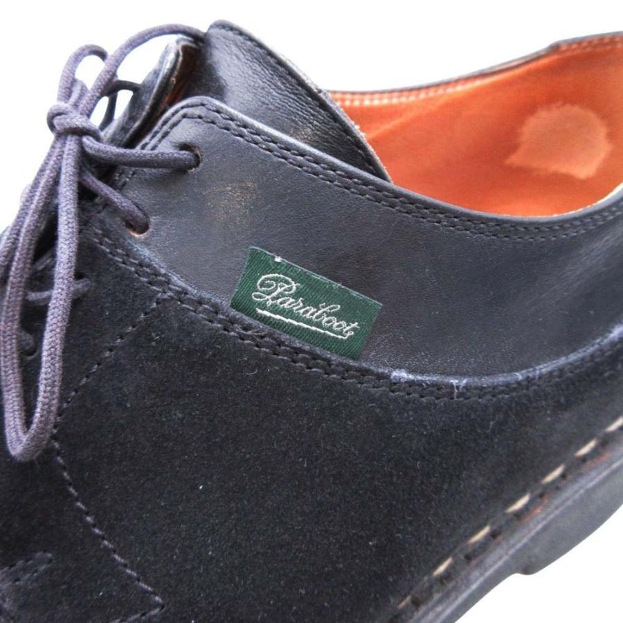 美品 Paraboot × UNUSED パラブーツ × アンユーズド AVIGNON アヴィニョン レザー シューズ 靴 スエード 8 1/2 ブラック メンズ 古着 中古 | Paraboot | 06