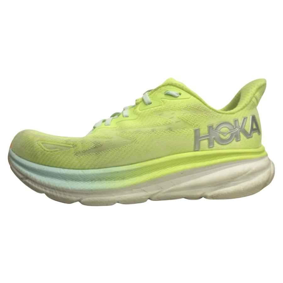 HOKA CLIFTON 9 25cm ランニングシューズ イエロー HOKA ONEONE ホカオネオネ スニーカー Clifton 9 クリフトン