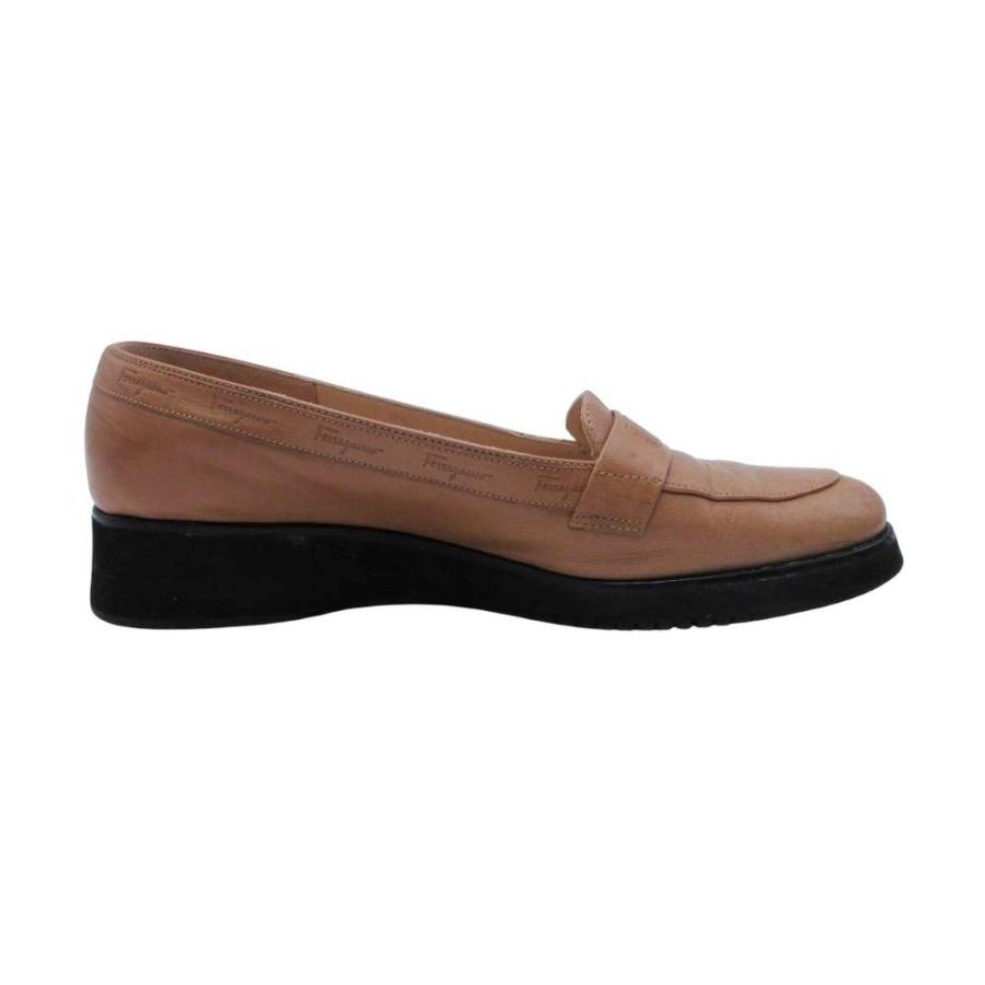 良品 Salvatore Ferragamo サルヴァトーレフェラガモ ラウンドトゥ ローファー スリッポン シューズ 靴 5.5/22.5 キャメル レディース 古着 中古 |  | 03