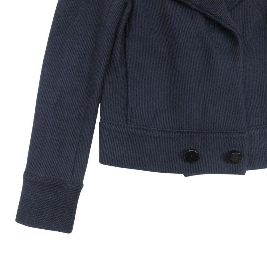 美品 MAISON ULLENS メゾンユーレンス コットンカシミヤ ハーフ ピーコート Pコート ジャケット アウター XS 紺 レディース 古着 中古 |  | 03