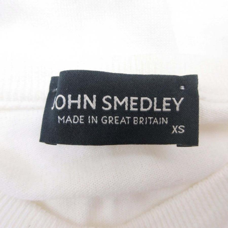 良品 JOHN SMEDLEY ジョンスメドレー コットン ニット カーディガン クルーネック 長袖 XS 白 ホワイト レディース 古着 中古 | JOHN SMEDLEY | 05
