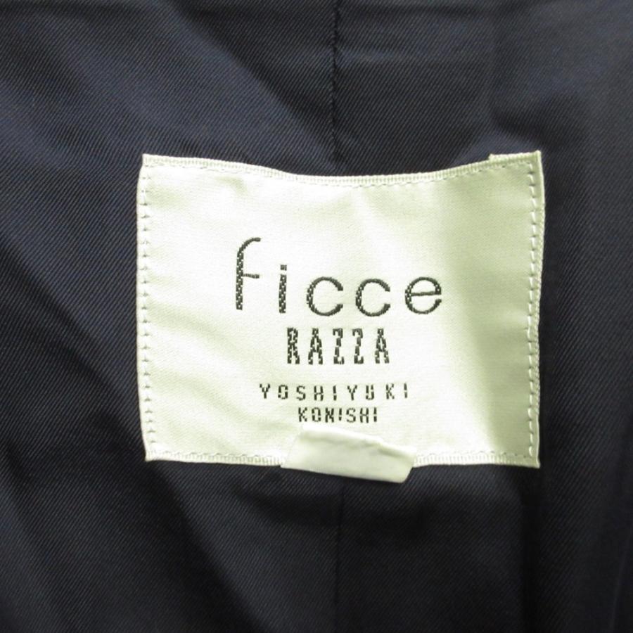 良品 Ficce RAZZA YOSHIYUKI KONISHI フィッチェラッツァ 90's ネクタイ再構築 ベスト ジレ シルク ヴィンテージ M ネイビー メンズ 古着 中古 | FICCE | 07