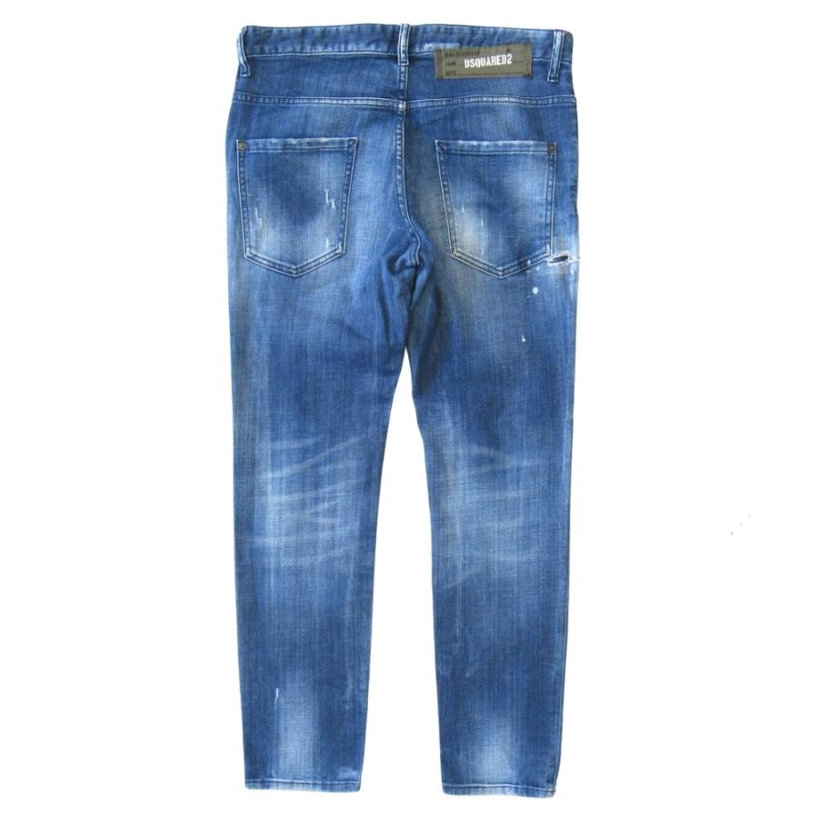 美品 DSQUARED2 ディースクエアード ダメージ加工 スキニー 48 