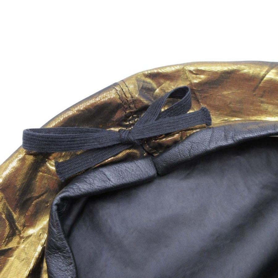 美品 23ss FUMIKA_UCHIDA フミカウチダ METALLIC REVERSIBLE BERET リバーシブル メタリック ベレー帽 帽子 ゴールド 黒 レディース 古着 中古 |  | 07