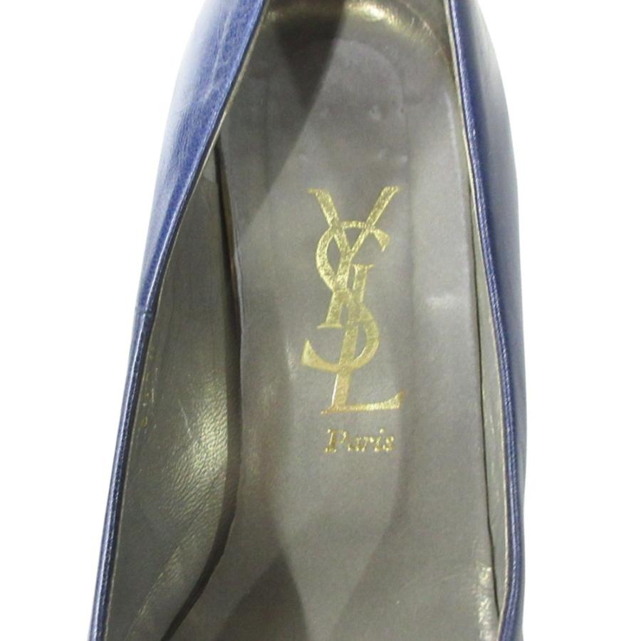 YVES SAINT LAURENT イヴサンローラン レザー リボン パンプス シューズ ヒール 靴 ヴィンテージ サイズ35.5 22.5cm レディース 古着 中古 | Yves Saint Laurent | 05