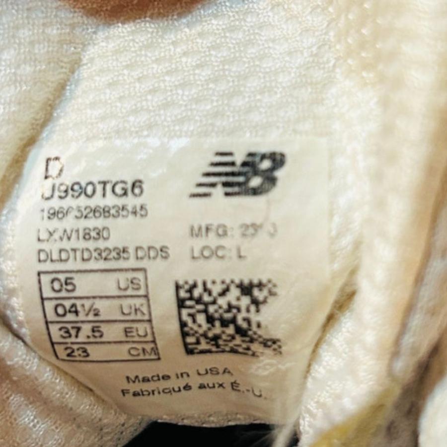 New Balance ニューバランス 990v6 スニーカー シューズ 靴 ローカット USA製 U990TG6 23cm グレー ブラック レディース 古着 中古 | New Balance | 07