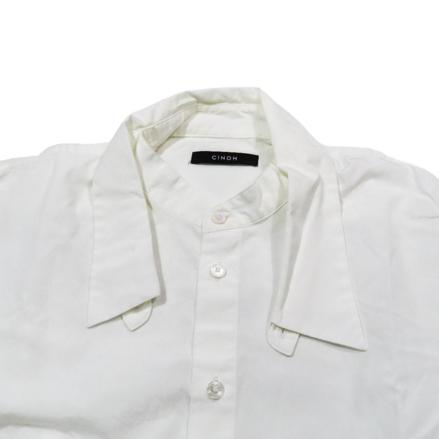 CINOH チノ CI DOUBLE COLLAR SHIRT ダブルカラーシャツ 長袖 カットソー 44 ホワイト 23WST301 メンズ 古着 中古 | CINOH | 03
