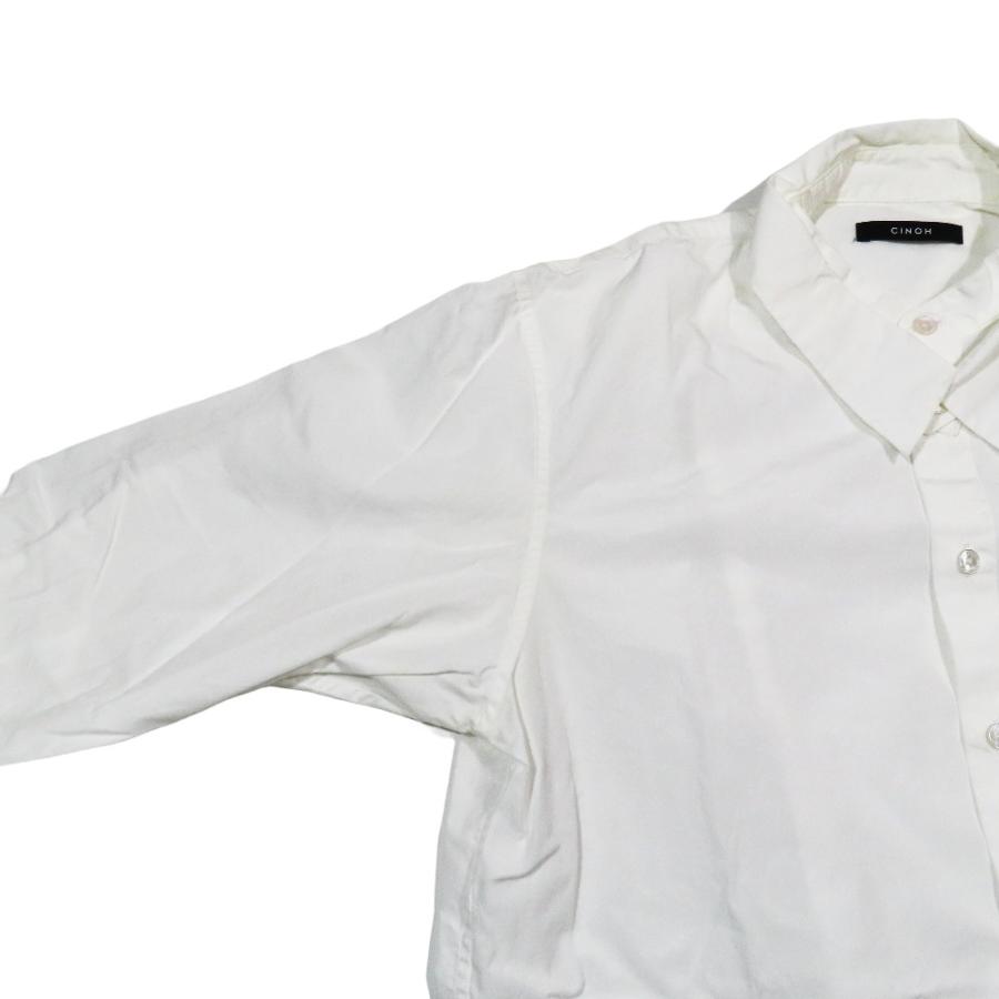 CINOH チノ CI DOUBLE COLLAR SHIRT ダブルカラーシャツ 長袖 カットソー 44 ホワイト 23WST301 メンズ 古着 中古 | CINOH | 04