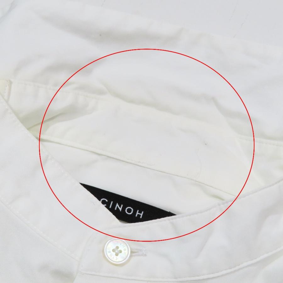 CINOH チノ CI DOUBLE COLLAR SHIRT ダブルカラーシャツ 長袖 カットソー 44 ホワイト 23WST301 メンズ 古着 中古 | CINOH | 07