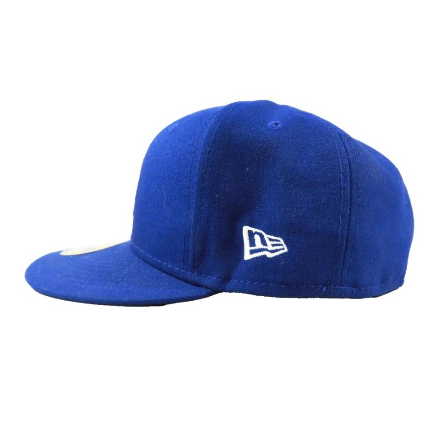 美品 NEWERA ニューエラ LP 59FIFTY MLBオンフィールド ロサンゼルス・ドジャース ゲーム ロゴ 刺繍 キャップ 帽子 ブルー 7 4/1 メンズ 古着 中古 | NEW ERA | 01