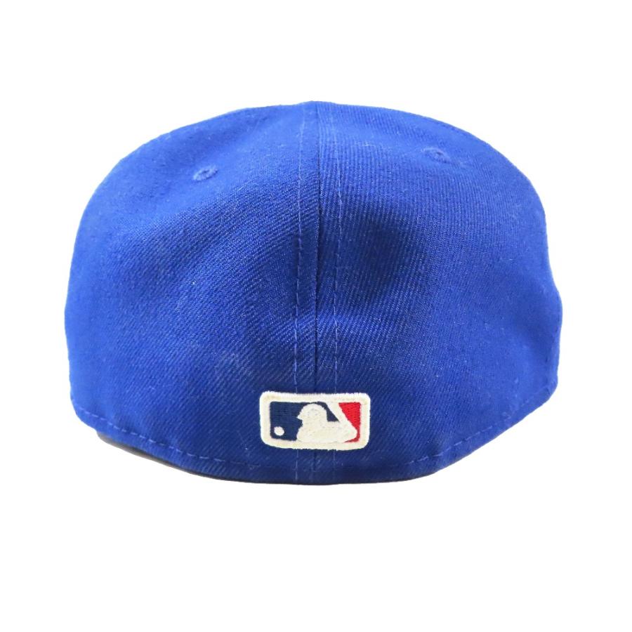 美品 NEWERA ニューエラ LP 59FIFTY MLBオンフィールド ロサンゼルス・ドジャース ゲーム ロゴ 刺繍 キャップ 帽子 ブルー 7 4/1 メンズ 古着 中古 | NEW ERA | 02