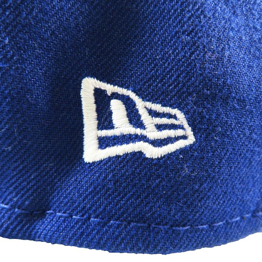 美品 NEWERA ニューエラ LP 59FIFTY MLBオンフィールド ロサンゼルス・ドジャース ゲーム ロゴ 刺繍 キャップ 帽子 ブルー 7 4/1 メンズ 古着 中古 | NEW ERA | 04