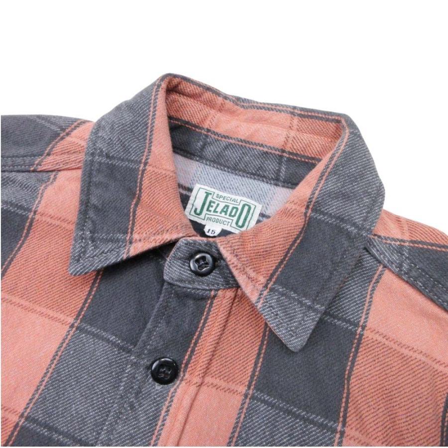 美品 JELADO ジェラード Union Worker Shirt チェック ユニオンワークシャツ カットソー トップス コットン 15 茶 グレー メンズ 古着 中古 | JELADO | 02