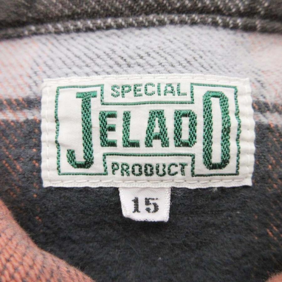 美品 JELADO ジェラード Union Worker Shirt チェック ユニオンワークシャツ カットソー トップス コットン 15 茶 グレー メンズ 古着 中古 | JELADO | 06