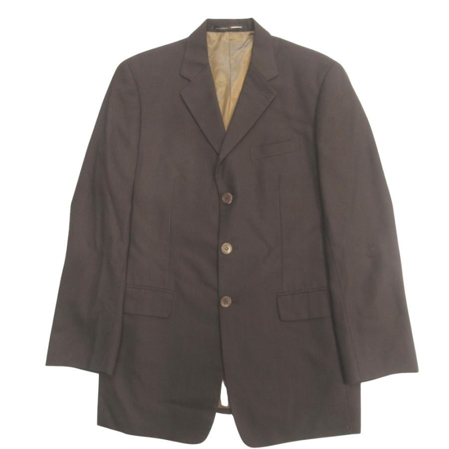 美品 GAULTIER HOMME objet ゴルチエ オム オブジェ 90's スーツ セットアップ ジャケット パンツ 3B ヴィンテージ 48 茶 ブラウン メンズ 古着 中古_1