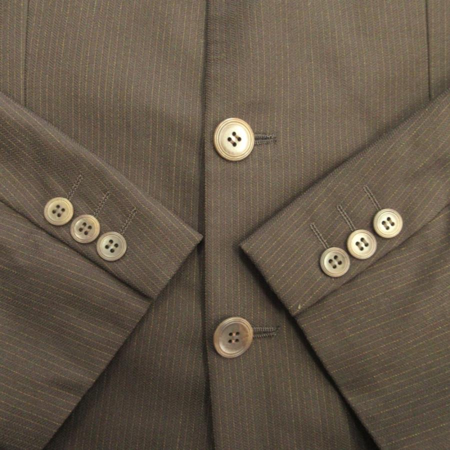 美品 GAULTIER HOMME objet ゴルチエ オム オブジェ 90's スーツ セットアップ ジャケット パンツ 3B ヴィンテージ 48 茶 ブラウン メンズ 古着 中古_5