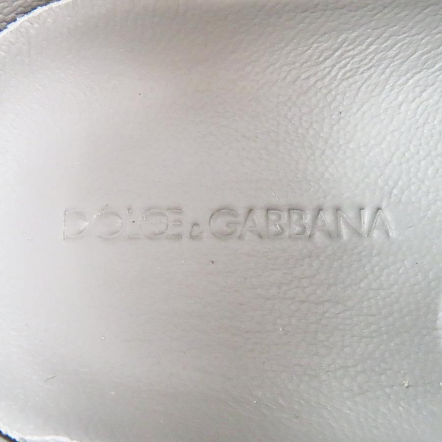 未使用 DOLCE&GABBANA ドルチェアンドガッバーナ 子供靴 キッズ ロゴ ローカット スニーカー レザー シューズ 33 グレー キッズ 古着 中古 | DOLCE&GABBANA | 05