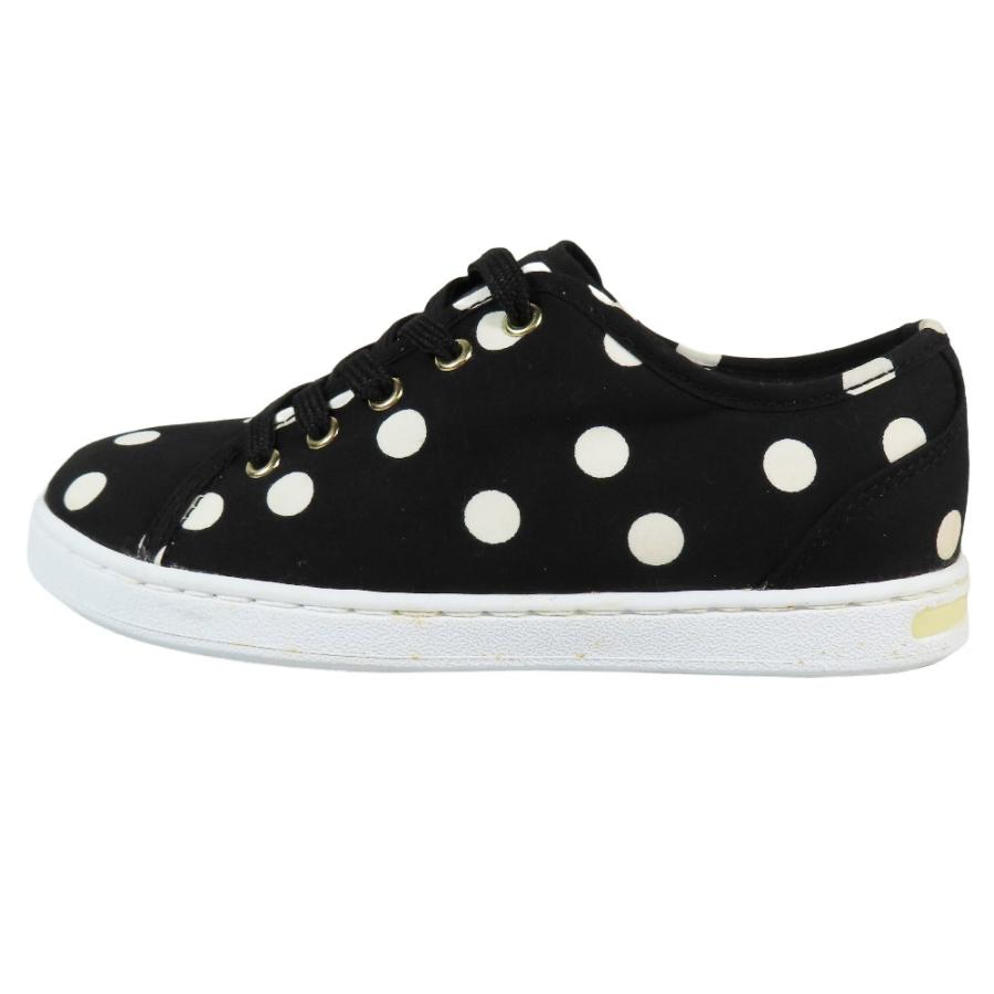 未使用 DOLCE&GABBANA ドルチェアンドガッバーナ キッズ 子供靴 ドット柄 ローカット スニーカー キャンバス シューズ 29 黒 キッズ 古着 中古 | DOLCE&GABBANA