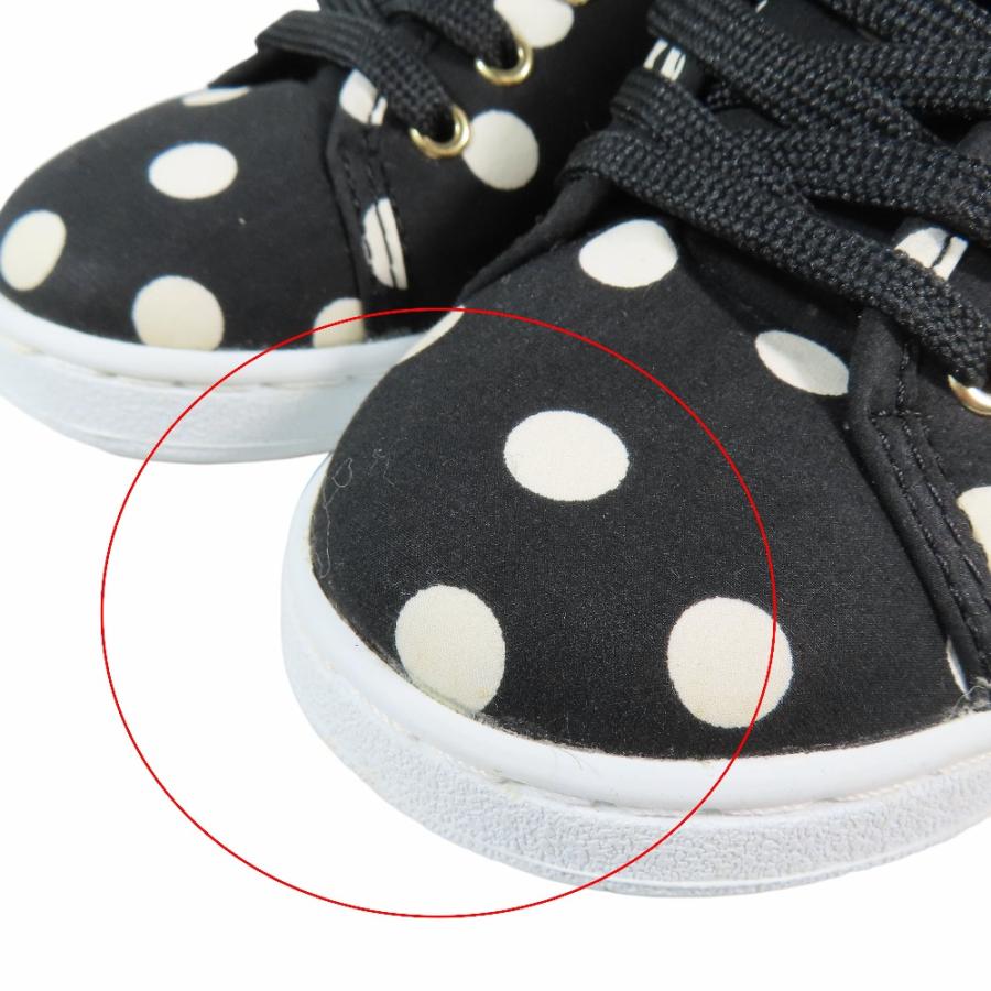 未使用 DOLCE&GABBANA ドルチェアンドガッバーナ キッズ 子供靴 ドット柄 ローカット スニーカー キャンバス シューズ 29 黒 キッズ 古着 中古 | DOLCE&GABBANA | 06