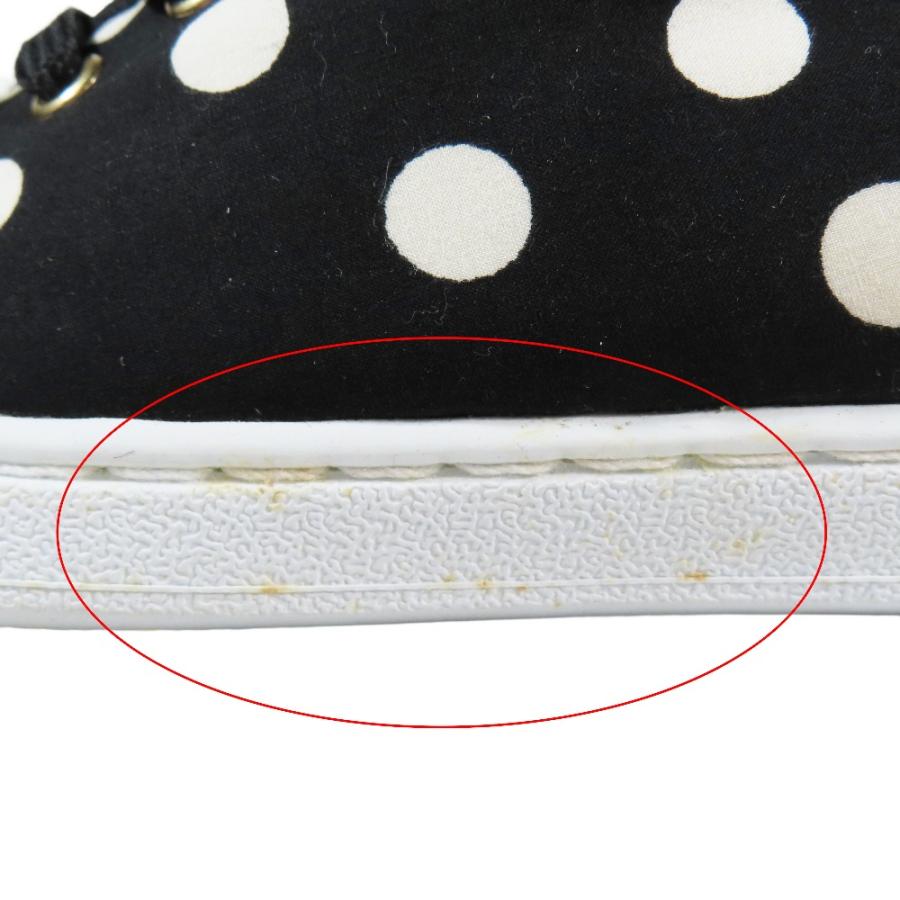 未使用 DOLCE&GABBANA ドルチェアンドガッバーナ キッズ 子供靴 ドット柄 ローカット スニーカー キャンバス シューズ 29 黒 キッズ 古着 中古 | DOLCE&GABBANA | 08