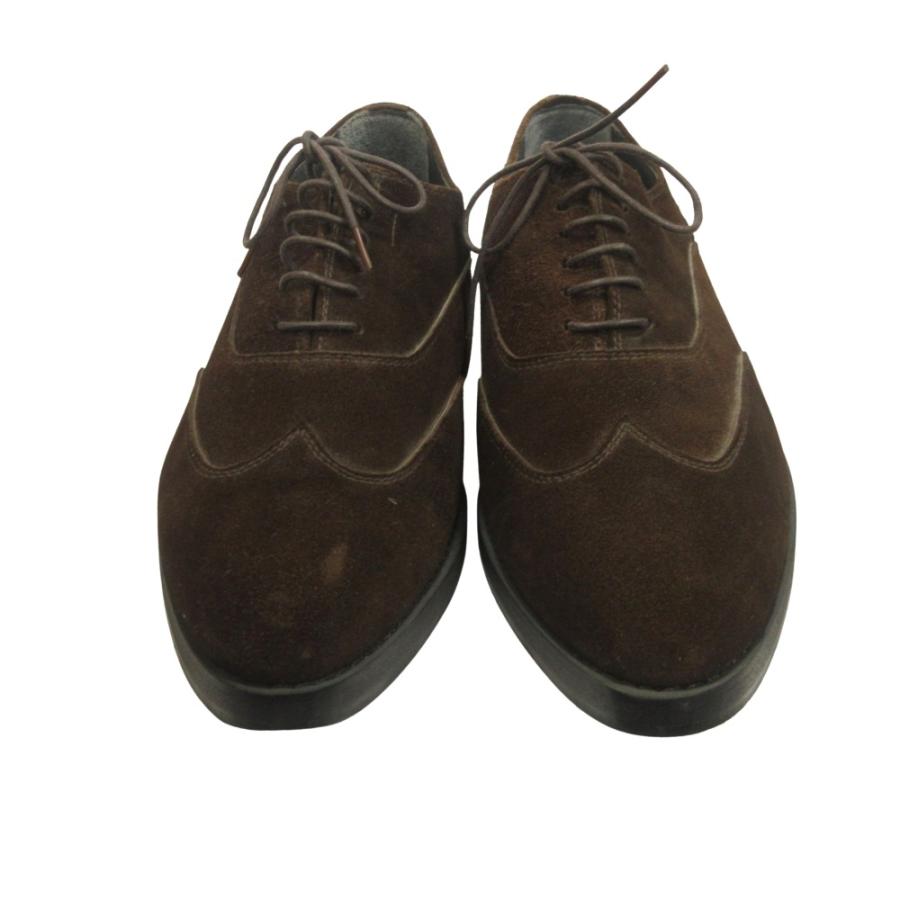良品 Jean Paul GAULTIER HOMME ジャンポールゴルチエ オム スエード レザー ドレス シューズ 靴 ヴィンテージ 7.5 25.5cm ブラウン メンズ 古着 中古 |  | 03