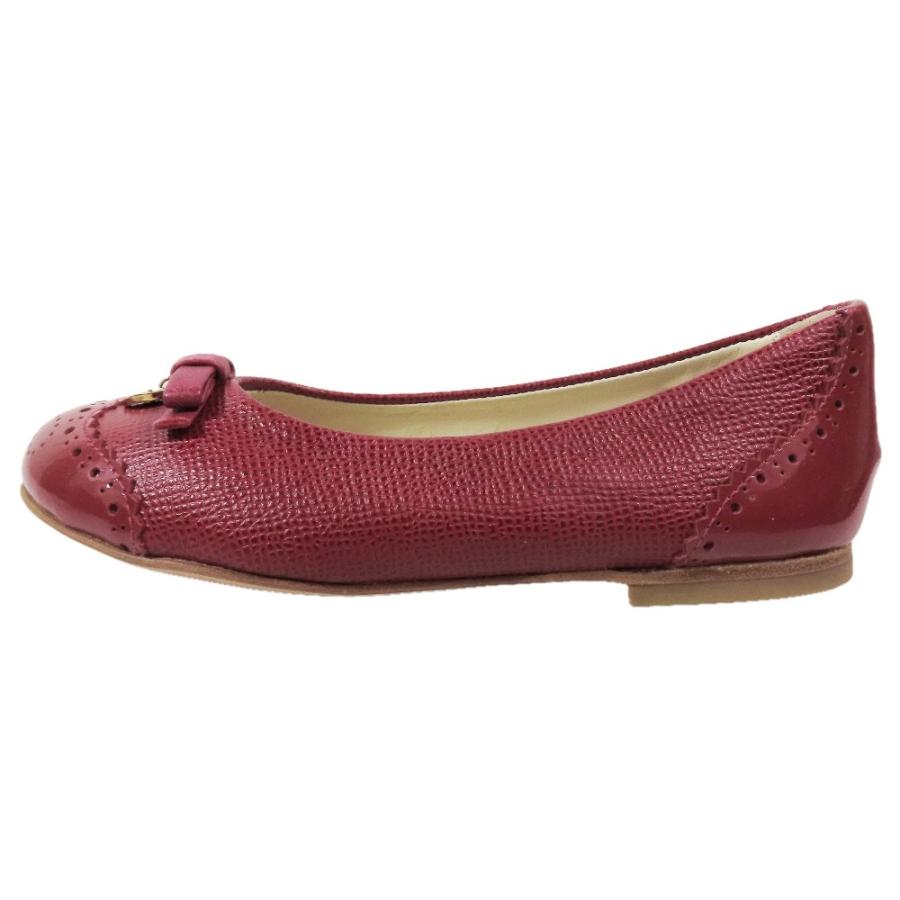 未使用 DOLCE&GABBANA ドルチェアンドガッバーナ キッズ 子供靴 バレエ 
