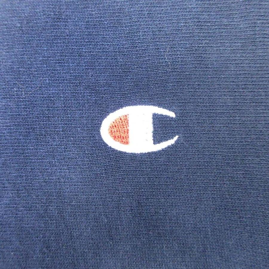 美品 Champion チャンピオン リバースウィーブ Tシャツ カットソー トップス 長袖 ロンT クルーネック S 紺 ネイビー メンズ 古着 中古 | Champion | 04