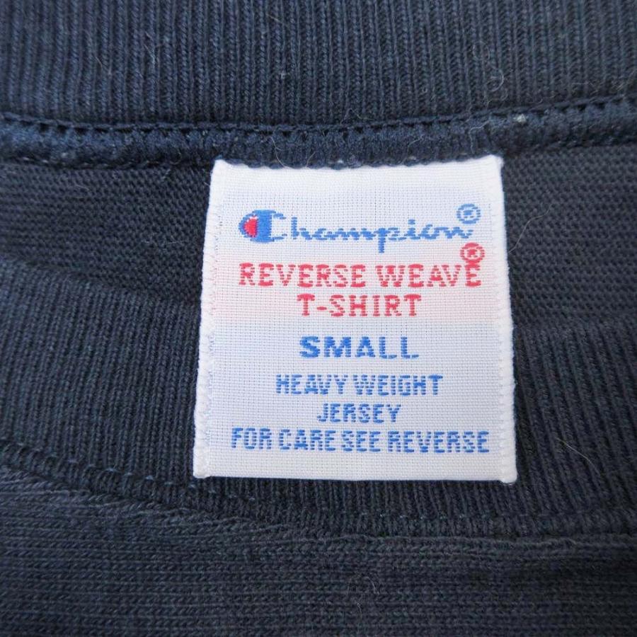 美品 Champion チャンピオン リバースウィーブ Tシャツ カットソー トップス 長袖 ロンT クルーネック S 紺 ネイビー メンズ 古着 中古 | Champion | 05