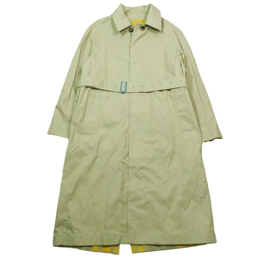 未使用 BURBERRY バーバリー ダニエル・リー リバーシブル トレンチコート ジャケット チェック柄 52 サンドベージュ イエロー 8078722 メンズ 古着 中古 USED BURBERRY（バーバリー） 未使用 ダニエル・リー リバーシブル トレンチ